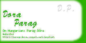 dora parag business card